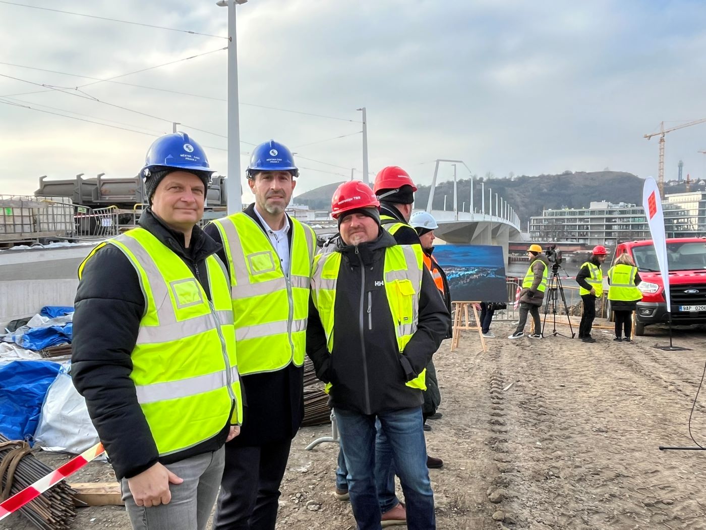 zatěžovací zkouška Dvorecký most Míth Kubín Opa