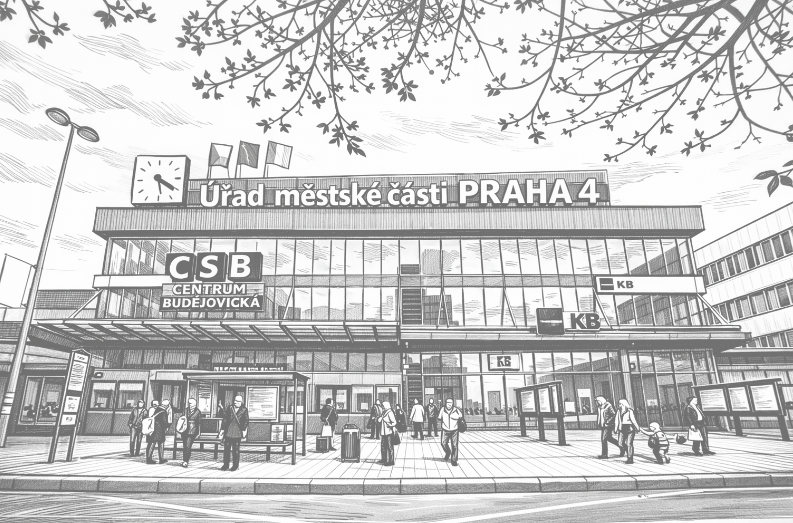 ÚMČ Praha4 Antala Staška radnice
