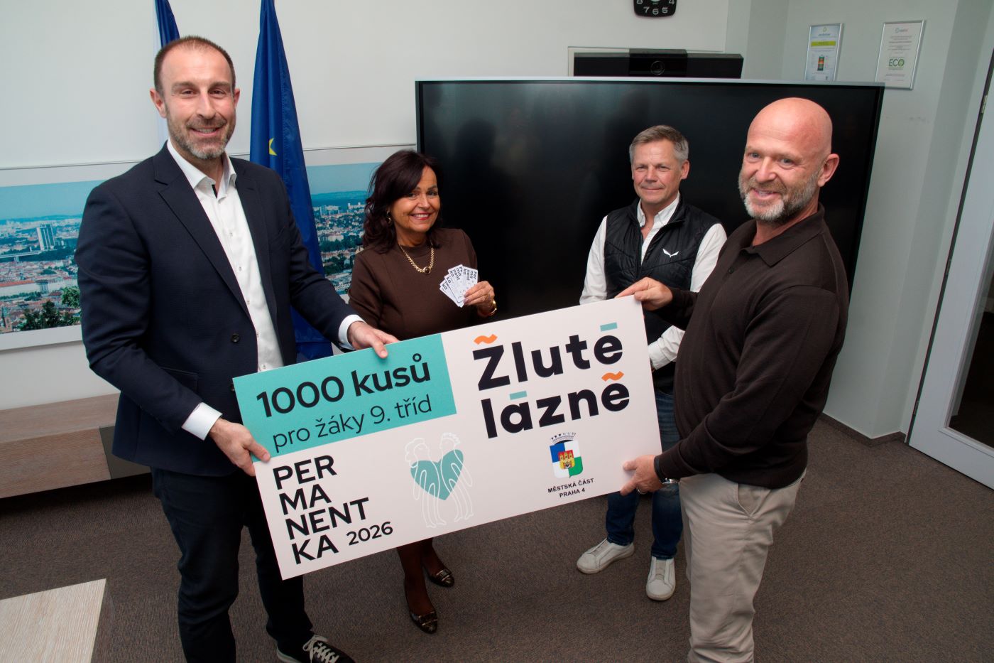 permanentky žluté lázně